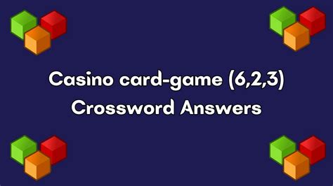 casino card game crossword